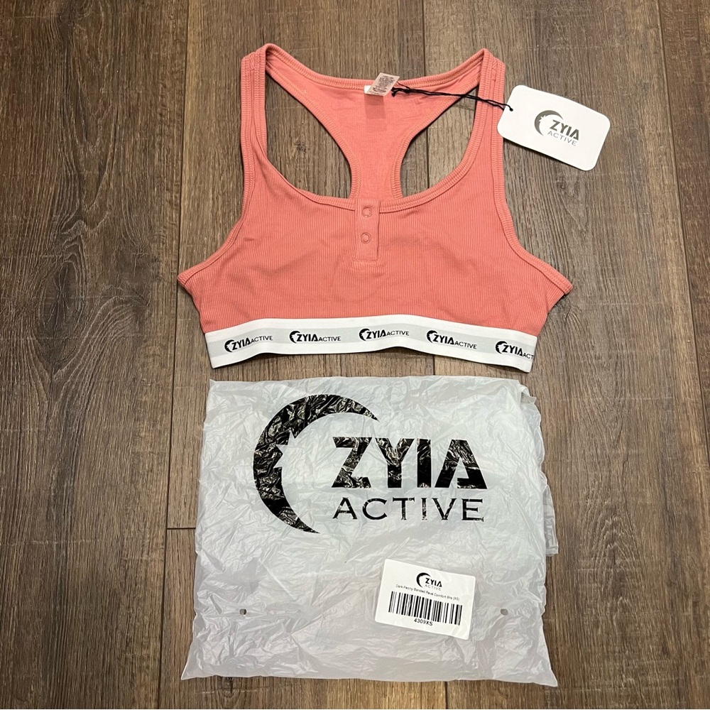New Zyia Dark Peony Banded Reve Comfort Bra